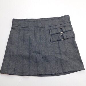 French Toast Grey Pleated Skort / Kilt Adjustable waist Toddler Girls 3T